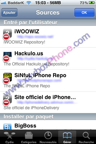 gestion cydia