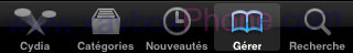 navigation dans Cydia