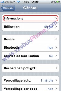 reconnaitre la version de son iphone