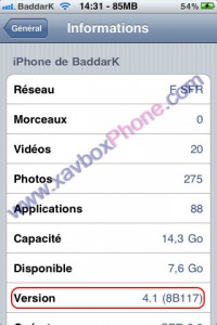 version iphone