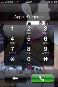 appel d'urgence